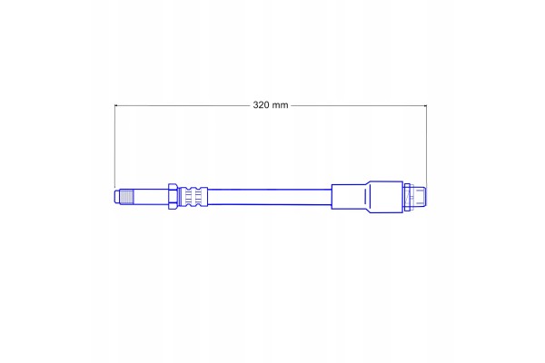 BMW E39 Steel Braided Teflon Flexible Brake Cables Quality of parts according to GVO Q original with factory logo OEM OES