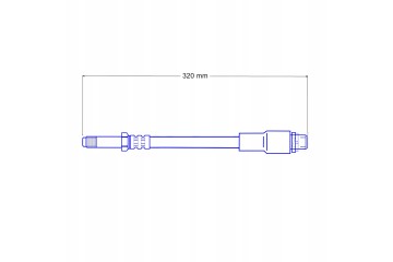BMW E39 Steel Braided Teflon Flexible Brake Cables Quality of parts according to GVO Q original with factory logo OEM OES