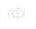 BRAKE PADS REAR 07 B315 22 BREMBO AUDI A3 Catalog number of the part 07 B315 22