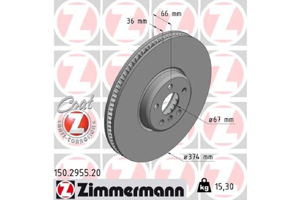 Brake Disc Front BMWx7 3 0H 19 Right Number of discs offered 1