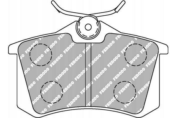 Brake pads set FCP1491W Part manufacturer Ferodo