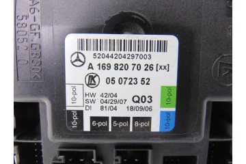 A1698207026 MODULO ELECTRONICO MERCEDES-BENZ CLASE A (BM 169)