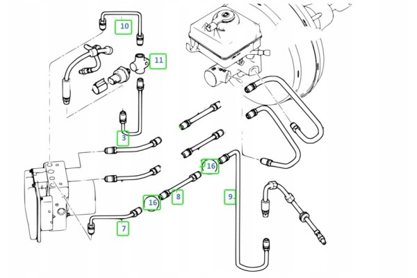 BMW E60 E61 Copper Rigid Brake Cables Full Set Part manufacturer PHU DONOCIK