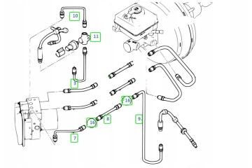 BMW E60 E61 Copper Rigid Brake Cables Full Set Part manufacturer PHU DONOCIK