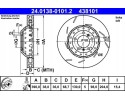 BRAKE DISC LEFT FRONT 24 0138 0101 2 ATE Packaging status original