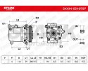 Air conditioning compressor STARK SKKM 0340797 V08A for SUZUKI SWIFT III MZ EZ Catalog number of substitutes PRASCO SZK118 ALANK