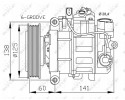 NRF AIR CONDITIONING COMPRESSOR VW A4 A5 A6 08 Compressor ID 6SEU14C