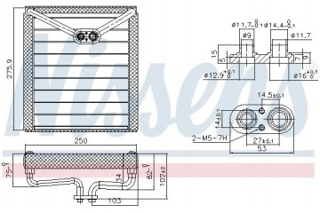 AIR CONDITIONING EVAPORATOR 92373 NISSENS MITSUBISHI ASX Quality of parts according to GVO Q original with factory logo OEM OES