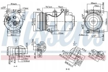 COMPRESSOR AIR CONDITIONING COMPRESSOR 89388 NISSENS Car type cargo vans passenger cars