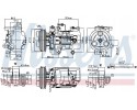 Compresor de aire acondicionado Nissens 89351