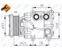32199 NRF AIR CONDITIONING COMPRESSOR FORD FOCUS SCROLL 90V Catalog number of the part 32199