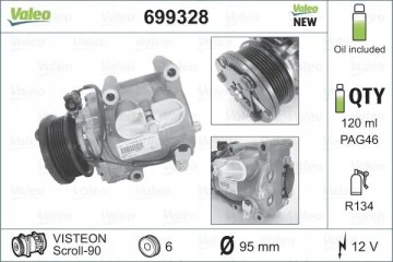 COMPRESSOR AIR CONDITIONING COMPRESSOR 699328 VALEO FORD Packaging status original