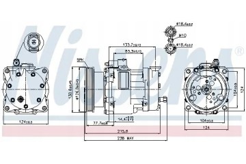 COMPRESSOR AIR CONDITIONING COMPRESSOR 89187 NISSENS MG Catalog number of substitutes ACAUTO AC 01SD171 ACAUTO AC 02SD01 ACAUTO 