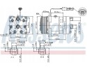 COMPRESSOR AIR CONDITIONING COMPRESSOR 89459 NISSENS Car type trucks
