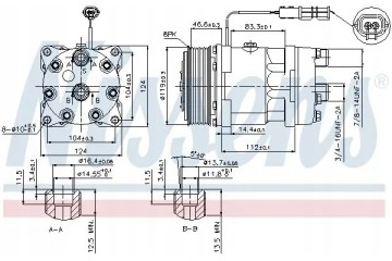 COMPRESSOR AIR CONDITIONING COMPRESSOR 89459 NISSENS Car type trucks