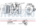 Compressor air conditioning NISSENS 890870 Part manufacturer Nissens
