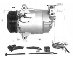 COMPRESSOR AIR CONDITIONING COMPRESSOR 32427 NRF OPEL