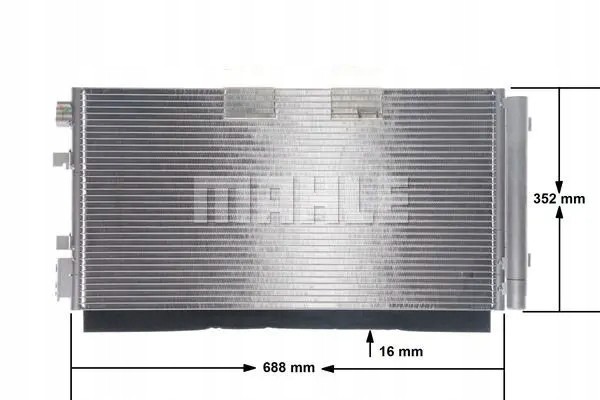 CONDENSER AIR CONDITIONING COOLER AC 44 000S MAHLE Quality of parts according to GVO Q original with factory logo OEM OES