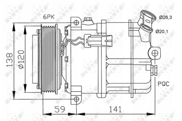 NRF 32191 air conditioning compressor Catalog number of the part 32191