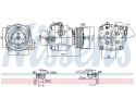 Compressor air conditioning NISSENS 890806 Part manufacturer Nissens