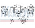 COMPRESSOR AIR CONDITIONING COMPRESSOR 890267 NISSENS Catalog number of substitutes ACAUTO AC 01DL085 ACAUTO AC 02DL10 ACAUTO AC