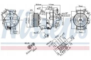COMPRESSOR AIR CONDITIONING COMPRESSOR 890267 NISSENS Catalog number of substitutes ACAUTO AC 01DL085 ACAUTO AC 02DL10 ACAUTO AC