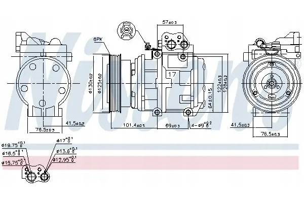 COMPRESSOR AIR CONDITIONING COMPRESSOR 89153 NISSENS Car type passenger cars