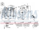 Compressor air conditioning NISSENS 89312 Part manufacturer Nissens