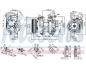 COMPRESSOR AIR CONDITIONING COMPRESSOR 89528 NISSENS Catalog number of the part 89528