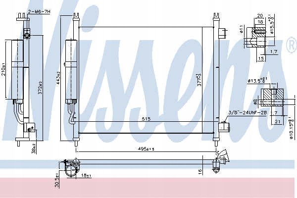 Nissens 940600 Condenser air conditioning Catalog number of the part 940600
