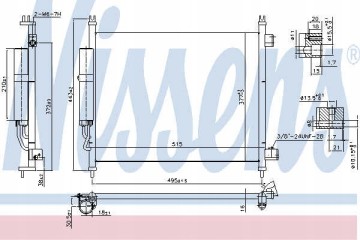 Nissens 940600 Condenser air conditioning Catalog number of the part 940600