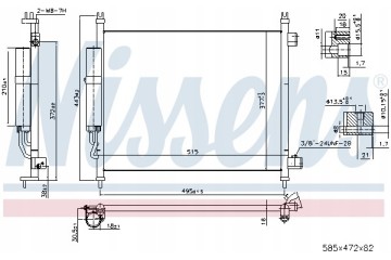 Nissens 940600 Condenser air conditioning Version European