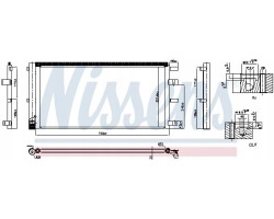 Air conditioning cooler NISSENS 940829