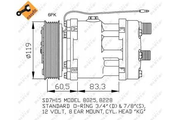 COMPRESSOR AIR CONDITIONING COMPRESSOR 32768 NRF Car type passenger cars
