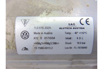 7L0616202A ACUMULADOR CENTRAL AMORTIGUACION VOLKSWAGEN TOUAREG (7LA) TDI V6 2004 7L0616202A 189217 VOLKSWAGEN - 3