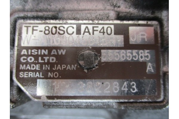 OPEL MOCHA ASTRA IV J 1 7 CDTI AUTOMATIC TRANSMISSION TF 80SC AF40 55565585 JR Transmission type automatic