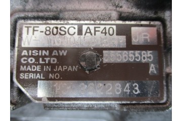 OPEL MOCHA ASTRA IV J 1 7 CDTI AUTOMATIC TRANSMISSION TF 80SC AF40 55565585 JR Transmission type automatic