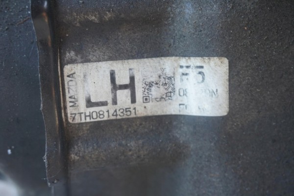 MAZDA 2 DE MANUAL TRANSMISSION 1 5BENZINE LH F5 7TH0814351 Part manufacturer Mazda OE
