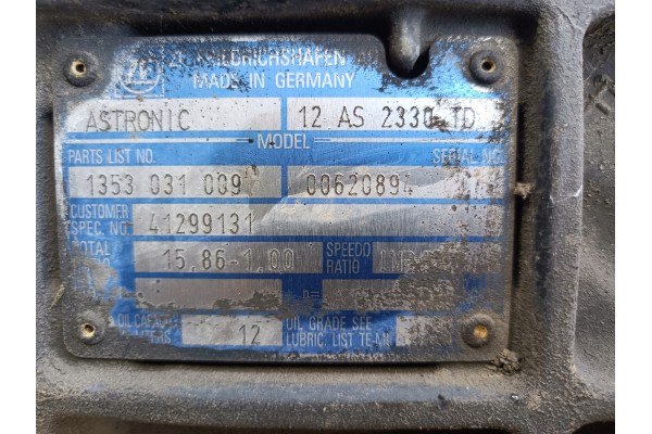 GEARBOX IVECO STRALIS 500 2012r 12AS2330 TD ASTRONIC EURO 5 Car type trucks