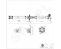 76SKV075 driveshaft BMW X3 E83 26107579068