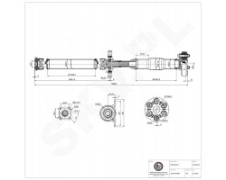 76SKV075 driveshaft BMW X3 E83 26107579068