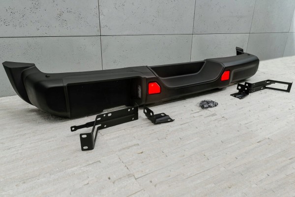 JEEP WRANGLER JL 2018 REAR BUMPER RUBICON STEEL WITHOUT PDC 82215342 EAN GTIN 5905226057492