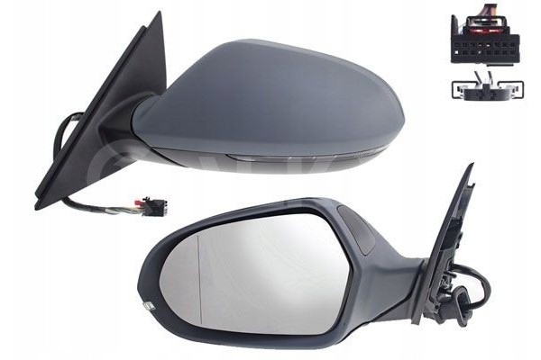 Outside mirror L electric aspherical heated chrome