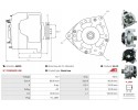 New Alternator JEEP WRANGLER III JK 3 6 V6 Catalog number of substitutes ACAUTO AC CBA1062 AD KUHNER 556708RI ANDEL ANM100404 AS
