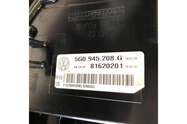 VW GOLF 7 LIFT LAMP REAR LED DYNAMIC SET Additional information bulbs included
