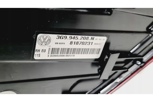 VW PASSAT B8 R LINE VARIANT LAMP REAR LED DYNAMIC Product weight with unit packaging 1 kg