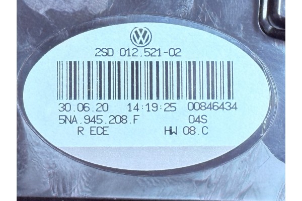 Lámpara trasera derecha original Volkswagen 5NA945208F para Tiguan II