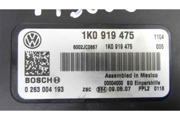 1K0919475  NO IDENTIFICADO VOLKSWAGEN EOS (1F7)(2006) 2.0 TDI Individual 2006 1K0919475 173006 VOLKSWAGEN - 1