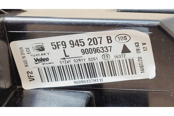 SEAT LEON 3 STATION WAGON LIFT 2016 2020 LED REAR LAMP LEFT EXTERIOR 5F9945207B Quality of parts according to GVO Q original wit