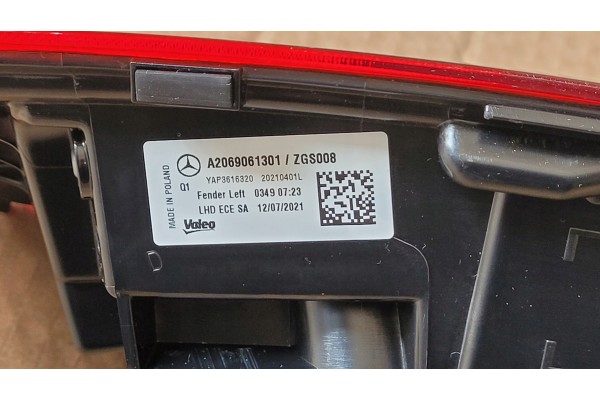 MERCEDES C CLASS STATION W206 2021 2025 REAR LED LAMP LEFT A2069061301 Catalog number of substitutes A2069061301